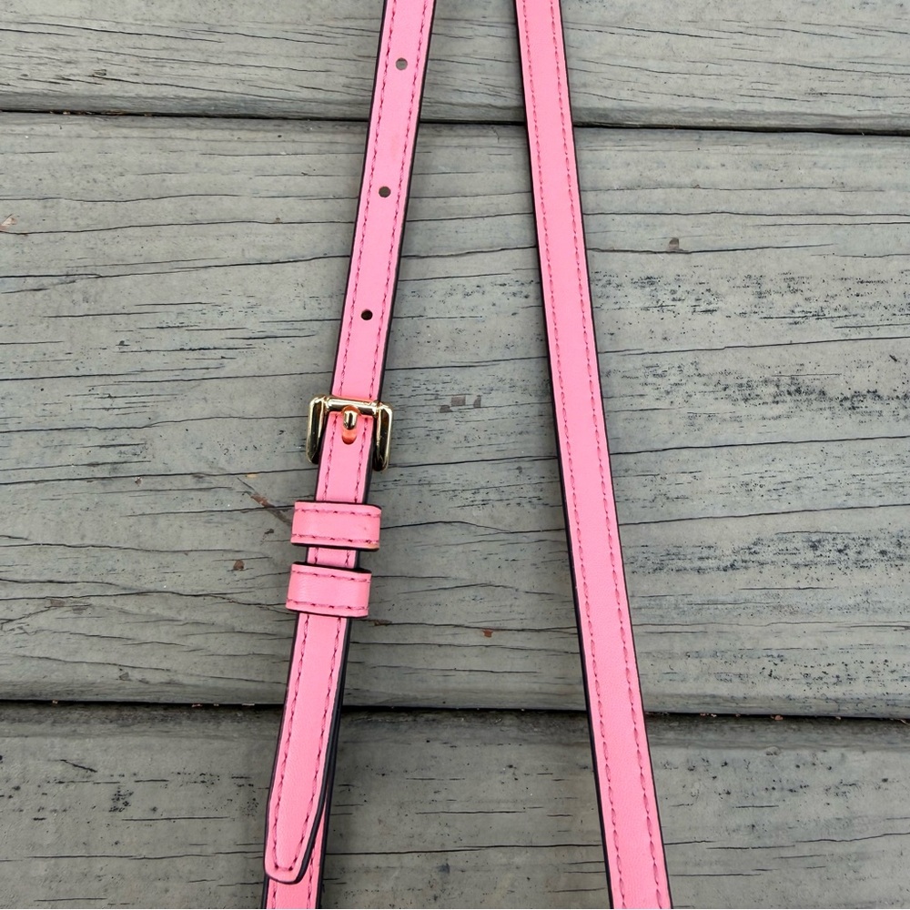 Michael Kors Mercer Crossbody Bag Purse in Tea Rose Pink Leather - Picture 11 of 16